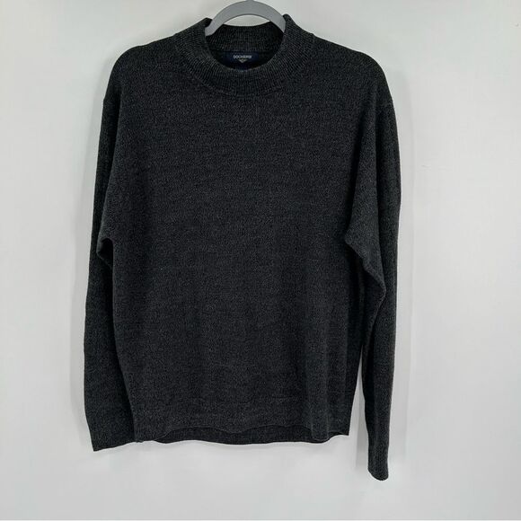 Men's Dockers Grey Long Sleeve Pullover Sweater Large - Picture 1 of 5